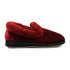Padders Repose 406/5197 Winter Red Sparkle Slippers - Wide Fit Memory Foam Comfort